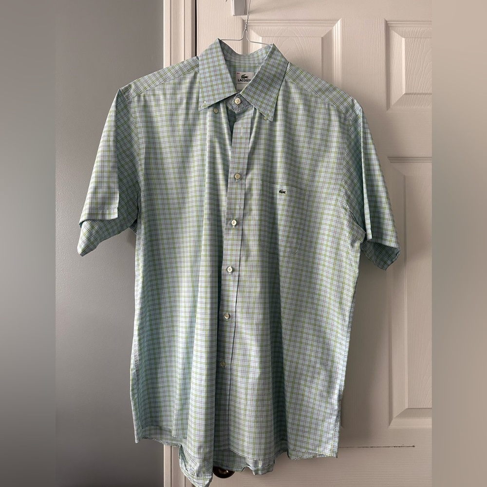 Men’s Lacoste short sleeved button down